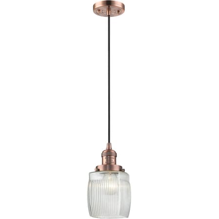 1 Light Vintage Dimmable Led Colton 8 Mini Pendant